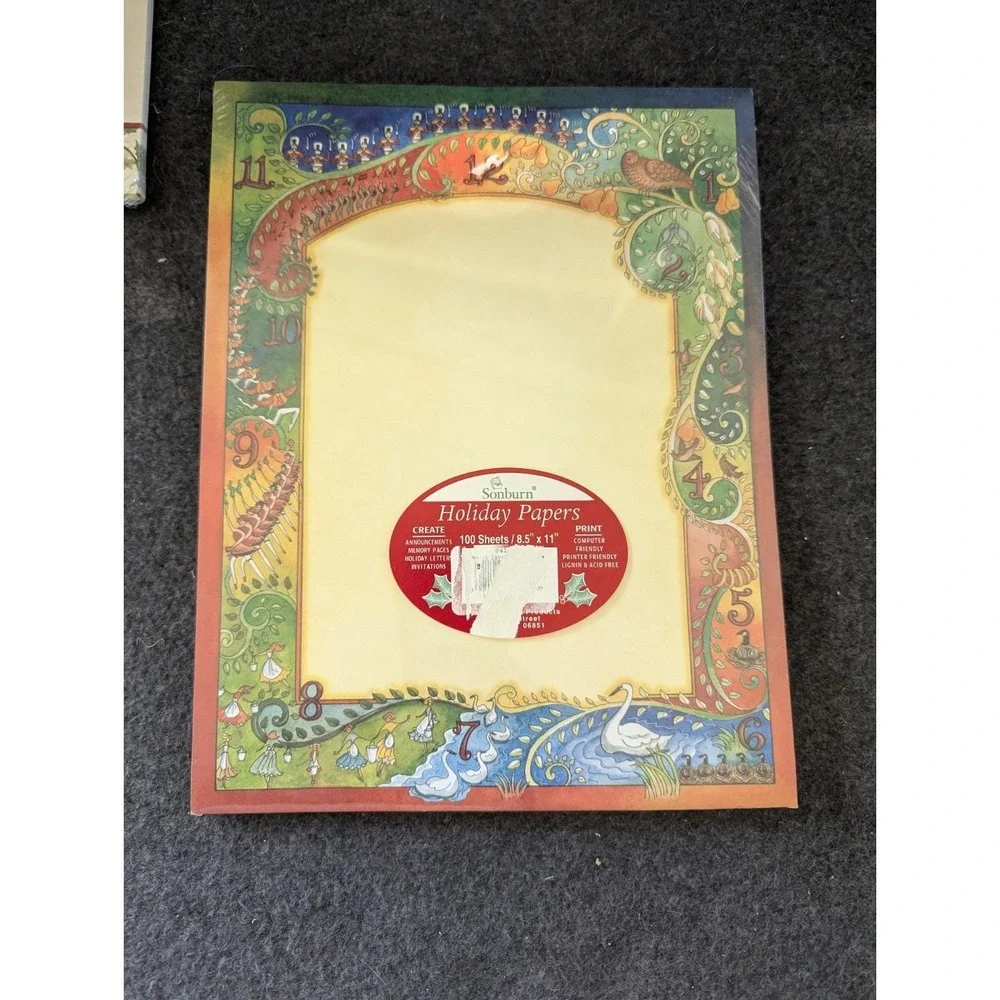 Sonburn Holiday‎ Papers 100 Sheets Each - Christmas Theme (Sealed New)